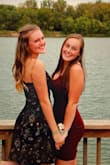 I loved this dress. It was perfect for homecoming. The one thing was it rode up a little bit but it was very flattering and showed some but not too much cleavage. Would totally recommend for many sizes. - Kate S.