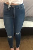 If you're between sizes I would size up, but these jeans are such good quality. The high waist is great, the length is perfect on me (I'm 5'3"). Great staple jeans! - Cameron P.