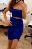 I've been eyeing this dress for a while but I just couldn't decide on which color. All the colors are beautiful but I decided to go with the royal blue because I don't have a lot of blue clothes. It's absolutely gorgeous!!! The material is good quality. The rich blue color complements my brown skin. It's not that tight on me and the cut is so flattering and sexy. My body is on the petite/skinny side but this dress is giving me some curves!!! I'm so happy with this purchase and I can't wait to wear this dress. 10/10 would recommend! - Karlin A.