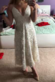 SO PRETTY honestly feel like a princess in this dress and cannot wait to wear it :) and it gives my nonexistent boobs a nice lift lol. worth the $ so beautiful - Lindsay B.