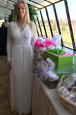 Fit perfectly. Bought this for my bridal shower and received SO many compliments on it. It is super comfortable and easy to move in and looks great. - Kristin F.