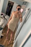 I love love LOVE this dress. super pretty and it definitely compliments any body style with the ruching. I would buy it in all colors on the earth if they had it. - Bryar M.