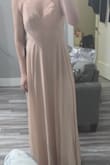 The color that is shown on the picture/pictures look more like a shell pink color. I ordered 4 dresses for my bridesmaids and paid $200 dollars in duty just to get blush pink dresses that are actually NUDE color dresses. I spent over $800 dollars in Canadian. I am not impressed with the colors that are shown in the pictures/ on reviews. If you are looking for a certain blush pink color /shell pink color do not order from this site. Go to a professional bridal store. - Jillian L.
