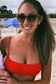 Super soft and stretchy. Love the bright vibrant red color. Makes you look super tan - Lindsay L.