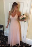 Wore it as a bridesmaids dress and got a lot of compliments. Usually wear a size S in LuLus dresses but XS was only one available so I took a chance and it worked! I had to take it up quite a bit (even with higher heels) and I added a piece of the excess fabric from The bottom to the V, as I felt it was a little too low for a bridesmaids dress. - Kaitlin B.