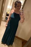 I ordered this for a military ball and it was perfect. The dress is really long, so I had to have it hemmed. That is pretty par for the course with me though, seeing as I don't like to wear heels. The color is gorgeous & the dress is really comfortable. - Lauren B.