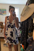 Ordered this for a few different events, and I am usually a size 4 and due to the reviews of it running large ESP if you have smaller boobs I got an XS and it fits like a glove. Hides my little love handles the way I like and I don't have to wear a bra, love that. And since I'm taller it falls at a great length which is also hard to find when I have smaller measurements elsewhere. - Emily K.