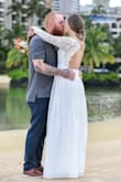 This dress was perfect for my last minute beach wedding in Hawaii! It was a little larger in the arms and my mom did some alterations to make the arms "tighter" ... shipped fast and overall a great dress. - Jamie N.