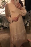 I loved the look of this dress! Unfortunately it got beat out by another option I had purchased for my wedding welcome party. The color was a little darker than I had hoped, and longer than anticipated. - KAYLA B.