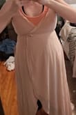 Cute dress. Pretty colour. Has a good wrapping system.
Just too tight and wayyyy too low in the chest. - Rozzalynn S.