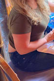 This top is so comfortable and flattering with a little bit of sexy! - Sarah O.