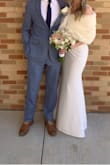 Ordered this a week before our small wedding ceremony and it fit like a glove. Absolutely flattering all around. I would order this over and over again - Rosa B.