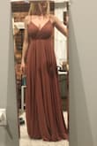 Whether you have a big or small chest, the dress has good coverage! Once I put heels on, the length was perfect. I'm 5'6" - Bailey E.