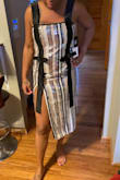 I loved this dress. The quality of the dress was amazing. I read the reviews and all but 1 said it runs large so I ordered a small. I couldn't zip up the dress, I was sad. I returned it and ordered a medium. I haven't received the medium yet so I'm hoping it fits. - Tenishia F.