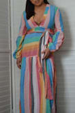 I ordered a small size, the length was fine but I couldn't close the button in the front. It is very colorful unfortunately it is going back. - Joalina C.