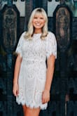 Want to feel beautiful? Get this dress!!! This dress fit absolutely perfectly. It was perfect in every way! Wore it for graduation pictures and it photographed beautifully! - Maddie B.