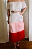I love this two piece outfit. I plan on wearing this to my couple's shower in May. It's very comfortable. Will probably have to cut the "hang straps" out but that's no big deal! - Camille M.