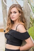 I loved how this looked and moved! I think I ordered a medium because it was the smallest size available so I took a chance. A size small would have fit perfectly but the medium was fine ( just a little loose). - Paula P.