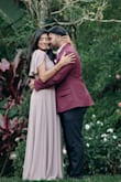 I ordered this dress for my engagement photo shoot as I wanted something flowy and unique for our garden scenery. This dress was perfect! Super long even though I am tall so I was able to wear heels with it. My favorite was the statement sleeves! - Rajany M.