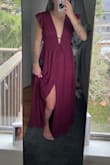 I'm obsessed with this dress!! I ordered it in Maroon because they were out of the white.. I'm really hoping they bring it back in white so I can get it for my bridesmaids! Please please please! I love it. - Cassie S.