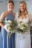 These dresses were my bridesmaids dresses and they were stunning. Were true to size for all 5 girls and the colour is so beautiful. Wish I could upload more photos! Would highly recommend. So much fabric in the skirt which made it look beautiful in the wind and when spinning. My bridesmaids also commented on how comfy they were! Thank you Lulus! - Shyanne M.