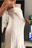 I like the dress but it is way too big. The fabric is perfect for a summer dress, I would like to exchange it for a smaller size. As I order the medium size, I would like to have the small one. - Lyette R.