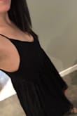 This dress really is amazing! It's soft and feminine and showcases everything that is good! I was worried about length because I'm taller and I don't like to bend over and have my rear end exposed BUT the length was great! Hides the things I don't want anyone to see and showcases what I'm happy to show off! I'm glad I purchased in both colours. - Stacy Z.