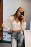 I love this top! No complaints at all! This is so cute and I get so many compliments on it when I wear it! - Kaley C.