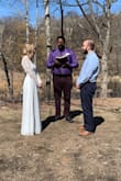 I wore this dress for my small intimate wedding. The dress is really long, but I wore wedges. I ordered another dress from lulus that was more form fitted and I fit a small, but for this dress I had to exchange my original for an XS. - Christina J.