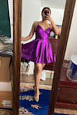 I love the color. The dress is quality and beautiful. It is good for parties! - Rossukon J.