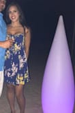 I love this dress and wore it so many times in the summer. The color is gorgeous and the material is soft. Perfect to dress up or down. Not too short and fit comfortably. - Diana S.