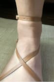 Starting with the positives: love the sandal itself, the leather doesn't feel or look cheap to me. The sole of the sandal fits true to size (I'm a 7 in all my sneakers, 7.5 in some heels, ordered a 7 in these). But can we talk about the ankle strap? The reviews mentioned the strap being too long. I'm an average small top and bottom gal so I would think that my ankles are also, I don't know, a regular size to fit sandals with ankle straps; and I'm telling you the straps cut off my circulation! My husband was laughing at my ankles because the straps are clearly too small and there's not enough strap to create another hole. Can I trade someone for a sandal with the too big straps bc I actually hate these and wouldn't feel comfortable buying anymore shoes unless they're slip on I guess? - Lindsey L.