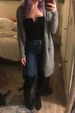 I looove these boots. I've worn them multiple times and they go with a lot of outfits. They aren't the MOST comfortable to be wearing for long periods of time if you're on your feet, but not a huge issue. Probably would be perfect with a squishy insert! - SHANNA N.