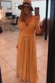 Absolutely gorgeous, I've received so many compliments from people. Fits perfectly and high quality material. I have This dress in two colors.  A++++ - Erin P.