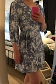 Love how this dress looks, but it can be a little tricky to put on due to the unusual loop tie around the middle. - Juliana K.