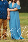 I bought this as my second outfit for my engagement shoot. Super easy to change into in my photographers pop up booth! Light and flowy, great for candid shots. I cannot wait to see our photos! I attached a sneak peek shot our photographer sent us. I'm wearing flats for a length reference. - Tarah O.