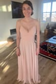 I really love the dress. It fits and is super comfortable. I like that it is good for bigger chests as well and the small even fit that area. The back is just stunning! - Katie T.