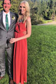 I was skeptical about order a bold color for myself,but was pleasantly surprised ! The rusty rose was such a soft pop of color at the wedding in the California hills which I wore it to. The length was perfect for my tall structure -even with heels ! - Katie W.