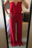 I will need to pump myself up before wearing this out! It's a gorgeous outfit for sure! Very tight - no need for a bra and I'm not sure how I can wear underwear with it either!! I'll definitely need to hem it a few inches. Great for a special event or vacation!! - Ashlyn L.