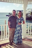 Material was lightweight enough but elegant enough for a beach wedding! Was absolutely perfect! Highly recommend! - Airika T.