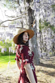 Ordered this dress for spring family photos. I absolutely love that Lulus dresses are good for tall women. I love the cut of this dress and the sleeve length. I would have ordered medium instead of a small in a Lulus wrap dress because the snap at the bust kept popping open. An undershirt the same color as the dress kept me modest. - Ashley M.