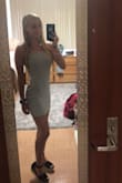 I wore this dress during rush week and absolutely loved it! It fits perfectly and is super flattering. It is a short dress, but that's what I was looking for. The tie back gives the perfect touch! - Taylor C.