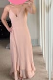 Absolutely love this dress. Fits great and great quality material. - Vanessa H.
