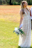 This dress was perfect! Even though I'm 5'9", it was just a tad bit long but perfect length with heels. I had to change everything about my wedding last minute (Thanks, Corona virus) and this dress was perfect for my intimate outdoor wedding! - Leann W.