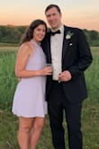 Very cute! I had to wear sticky cover ups. Loved the back. Wore this to a very hot wedding! Easy to dance in. Love the color. - Julia T.