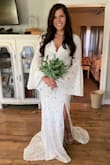 When I put this dress on, I didn't want to take it off! Perfect for my boho themed wedding. - Paris S.
