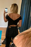 I love that the material is thick enough to provide support and go braless but also thick enough to hide bra lines if you decide to wear one. Very nice material, very versatile. - Christina H.