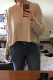 This crop is the perfect crop! It's long enough to tuck into your high waisted jeans! It's not too short where you're worried about your chest showing either. Like I said, it's the perfect crop! - Emma B.