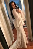 This dress was simply stunning. I purchased 5 or so dresses from Lulus, loved most of them, and tried them on for my family. We were all a little indecisive but I settled on one (still a gorgeous dress). But then I kept seeing photos of this dress and I couldn't get it out of my mind! So 2 weeks before our wedding I ordered it (after stalking it to see the second my size became available. I originally wanted a large, but XL came in stock and I ordered it. Glad I did! It was a tiny bit loose on the waist but tight on the hips for sure, large would not have fit) and Lulu's had it here a few days later. I tried it on for a few seconds in secret and LOVED it, but I knew I wanted the slit closed. Since I was short on time I immediately took it off and ran it to the tailor. It was ready the DAY BEFORE our intimate ceremony, and it was an absolute crowd pleaser when I put it on at the venue. ABSOLUTELY PERFECT and goes with so many vibes, not just boho. - Alyssa H.
