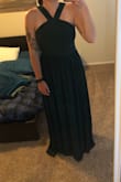 I ordered this dress for my brothers wedding! I am a groomswoman for. It fits like a glove, absolutely perfect. I'm usually a medium in every other brand so I just went with it and am so happy I did. It is really good quality and fits amazing. So so so happy with this purchase! - Alyssa B.